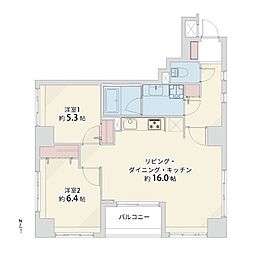 間取図画像 2LDK