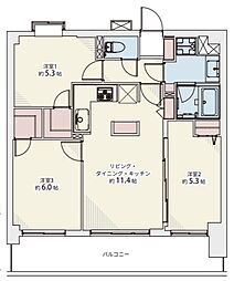 間取図画像 3LDK