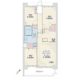 間取図画像 3LDK