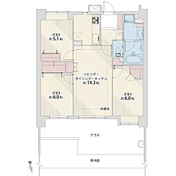 間取図画像 3LDK