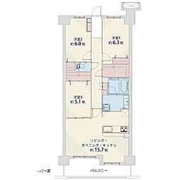 間取図画像 3LDK