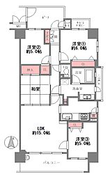 ディアステージ玉出 4DKの間取図画像