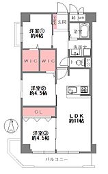 ハイマートあびこ 3DKの間取図画像