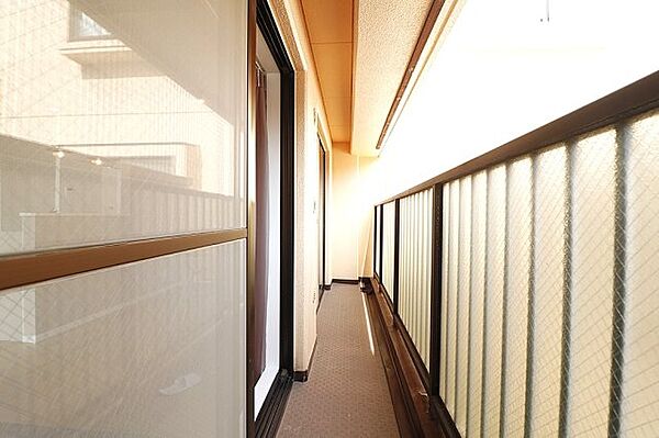 もう一方のバルコニー。用途に合わせて使い分けられるのが魅力です