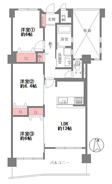 間取りを拡大表示