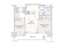 間取図画像 2LDK
