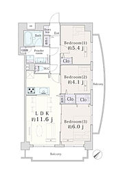 間取図画像 3LDK