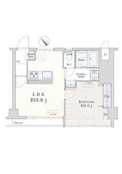 コンバイン新杉田 1LDKの間取図画像