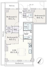 ライオンズマンション相模大野東 3LDKの間取図画像
