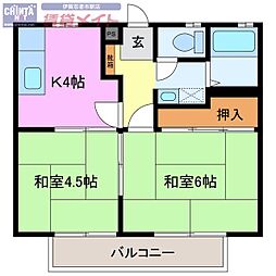 フラット立石 2Kの間取図画像