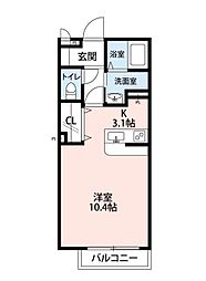 ハイツ　レクエルド 1階1Kの間取り
