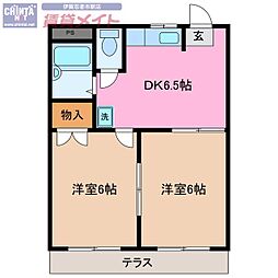 間取図画像 2DK