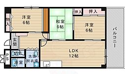 ヌーヴェルシャトー 3LDKの間取図画像