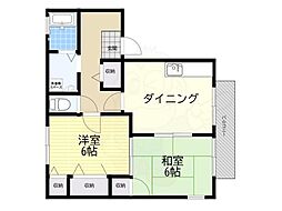 メゾン・ド・ユウ 2DKの間取図画像