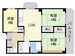 ローズコーポ沢良宜 3LDKの間取図画像