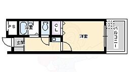 サンピア南茨木 1Kの間取図画像