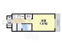 ロイス茨木奈良町 1Kの間取図画像