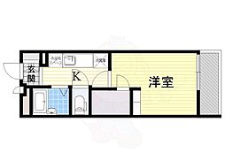 レオパレスグランドゥール 1Kの間取図画像