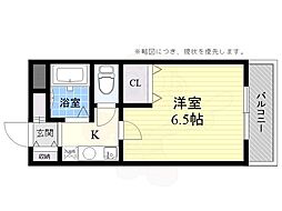プロニティ21 1Kの間取図画像