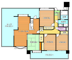サンライフ片野3 4LDKの間取図画像