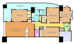 ライフプラザ一枝学園南弐番館東棟 4LDKの間取図画像