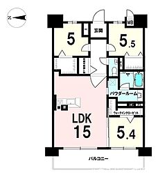 アルファステイツ長泉2 3LDKの間取図画像