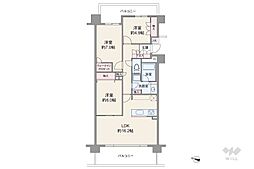 ファミールグラン高井戸デュープレックス 3LDKの間取図画像