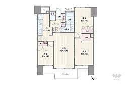 フェアロージュ方南町 3LDKの間取図画像