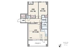 アクティス高田馬場4丁目 2LDKの間取図画像
