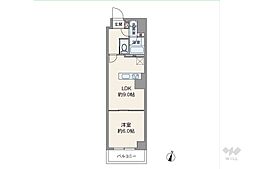 藤和ハイタウン新宿 1LDKの間取図画像