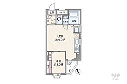 ライオンズマンション西荻南 1LDKの間取図画像