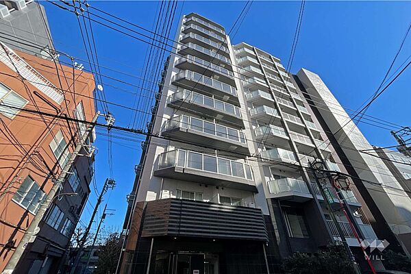 プレールドゥーク新大久保2の外観（北西側から）