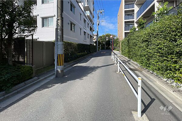 敷地東側の前面道路