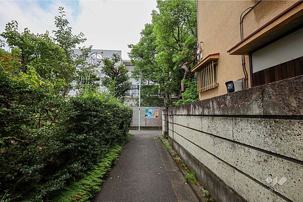 物件の東側前面道路（北側から）［2026年8月24日撮影］