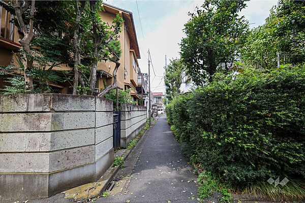 物件の東側前面道路（南側から）［2026年8月24日撮影］