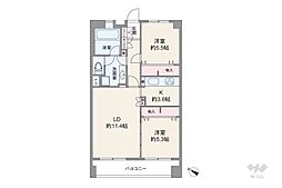 間取図画像 2LDK