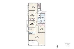 アールヴェール荻窪北 4LDKの間取図画像