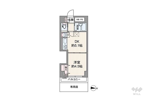 間取りは専有面...