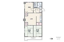 キャニオンマンション上鷺宮 3LDKの間取図画像