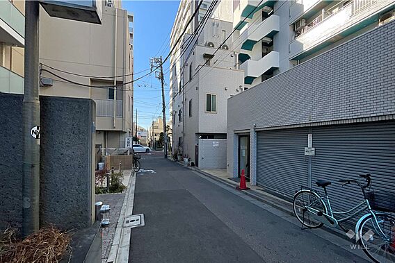 敷地南側の前面...