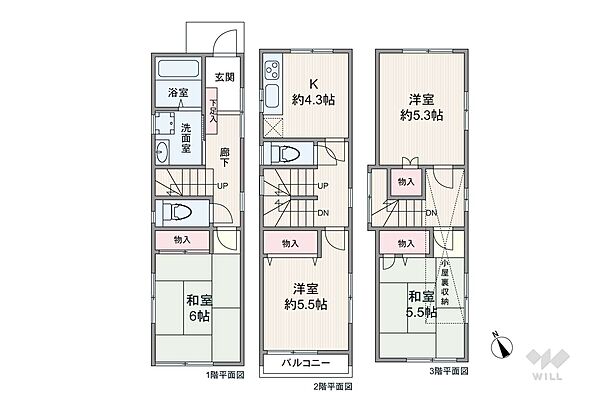 間取り：313004535455