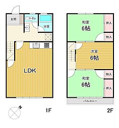 藤森ハイツ 3LDKの間取り