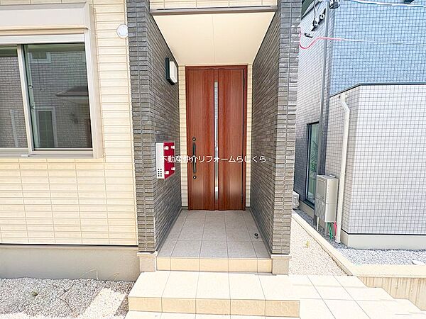 道路から離れた旗竿地