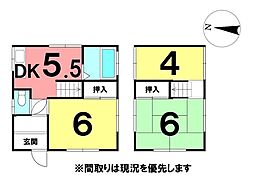 ＼高知市加賀野井　中古戸建／ 3DKの間取り