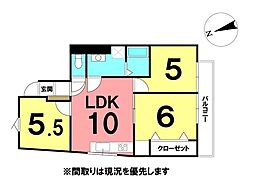 ＼高知市南宝永町　ロイヤルコーポ／ 3LDKの間取り