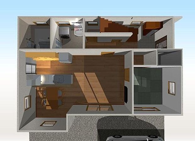 建物プラン例(内観パース)