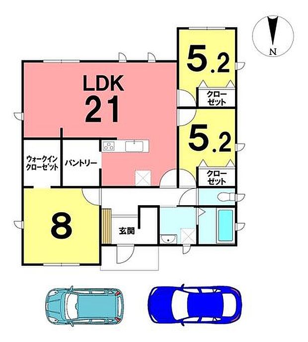 平屋、3LDKプラン