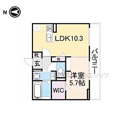 ソレイユルヴァン 1LDKの間取図画像
