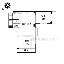 メゾンニュー大宮 2LDKの間取図画像