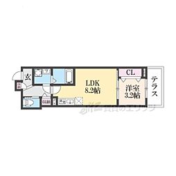 ジーメゾン郡山ネクサス 1LDKの間取図画像